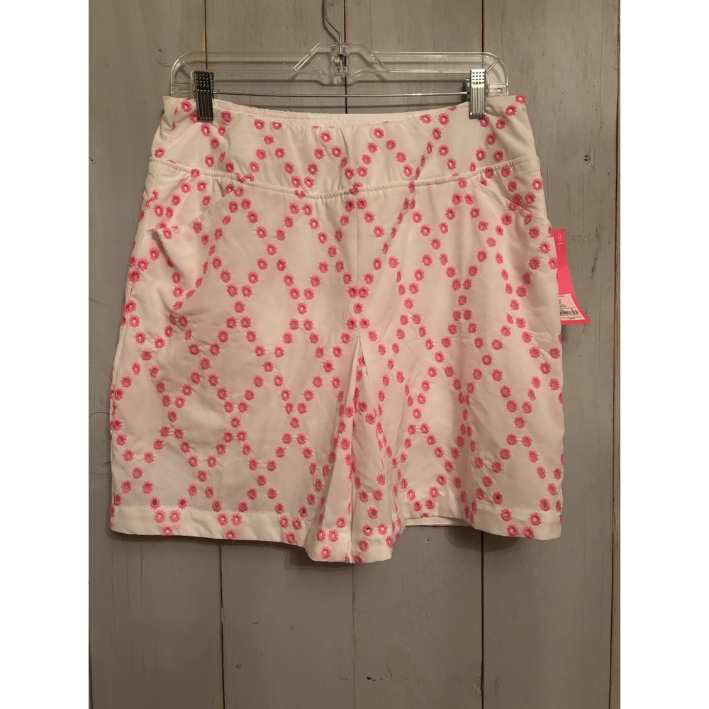 NWT LILLY PULITZER MONICA SKORT, Prosecco Pink, Oversized Diamond Eyelet Size 8